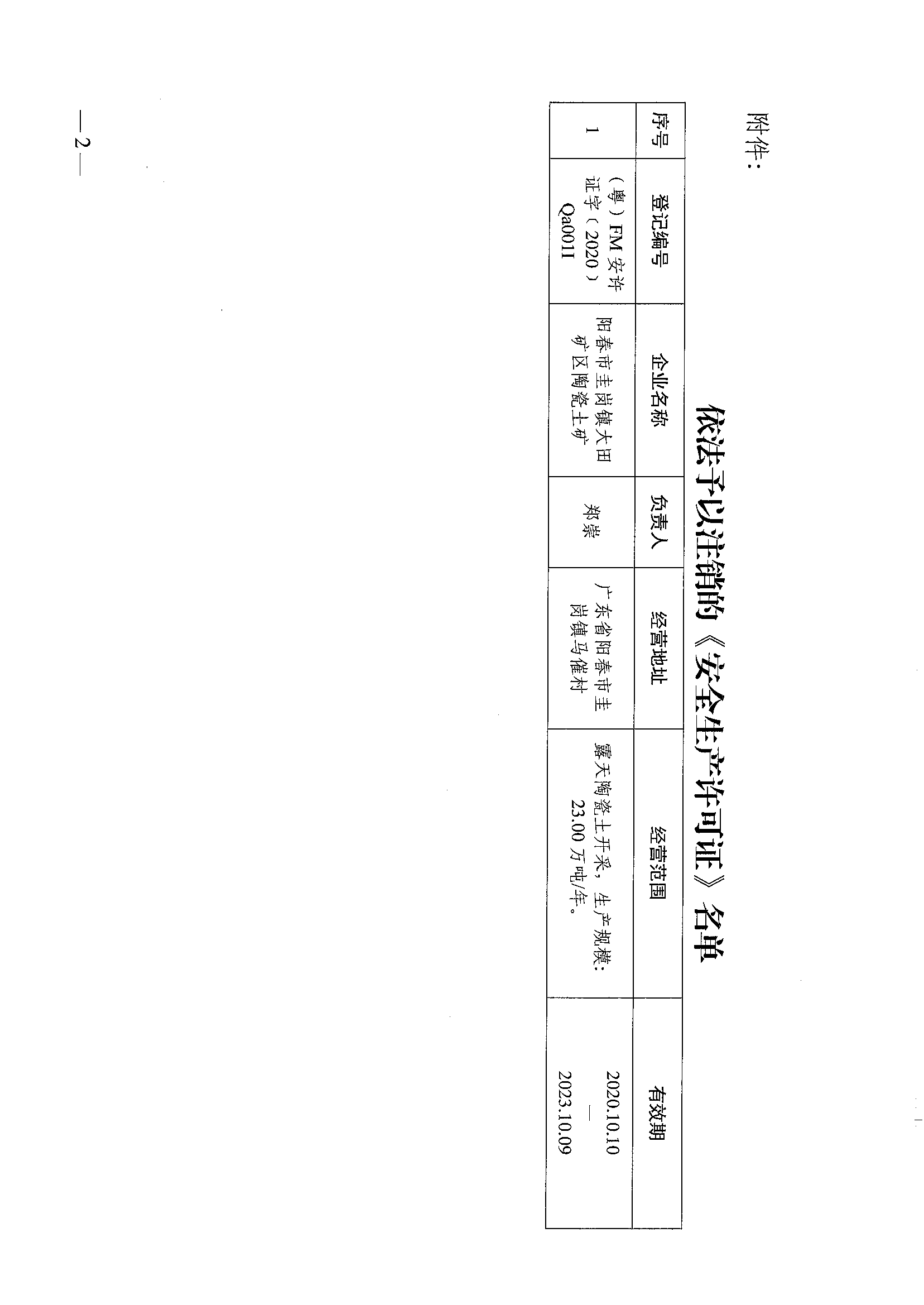 阳春市应急管理局关于注销非煤矿山企业安全生产许可证的公告_01.png