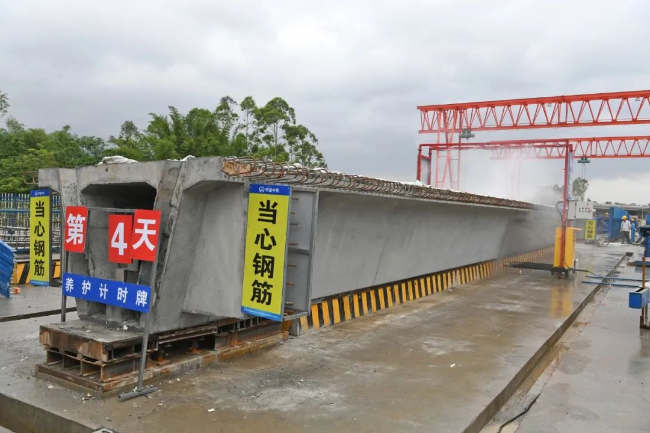 阳信高速开始预制箱梁浇筑